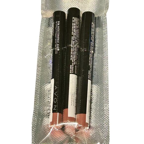 ~New/Sealed~ 3 Avon Big Color 👄 Lip Pencil in “Mauve Elegance” - Discontinued - Picture 4 of 5